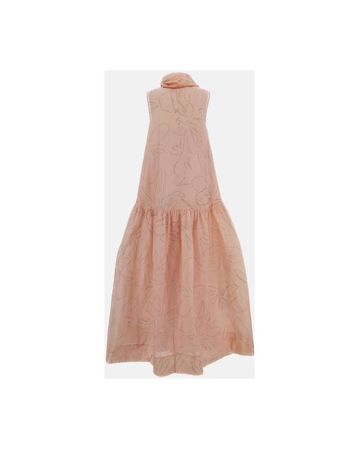 Midi Dresses Plan C en coloris Brown