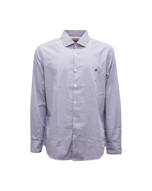 Brooksfield Purple Formal Shirts for men
