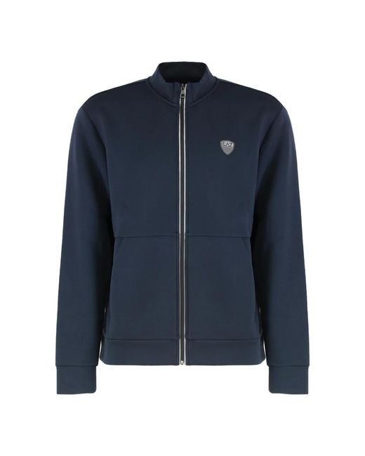 EA7 Fitness ,Blauw ,Tweed Tech Stof Tweedelig Trainingspak in het Blue voor heren
