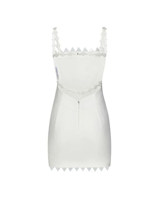 The Attico White Short Dresses