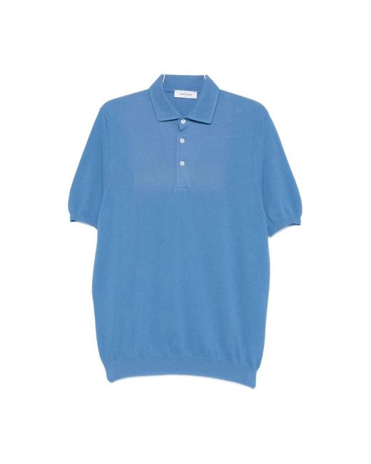 Gran Sasso Blue Polo Shirts for men