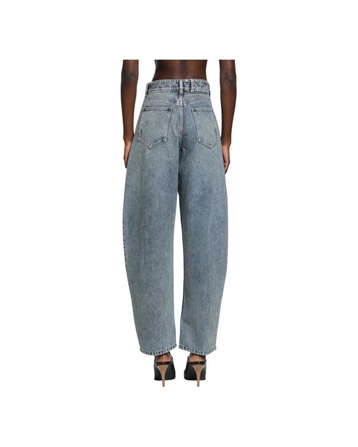 Alaïa Blue Wide Jeans
