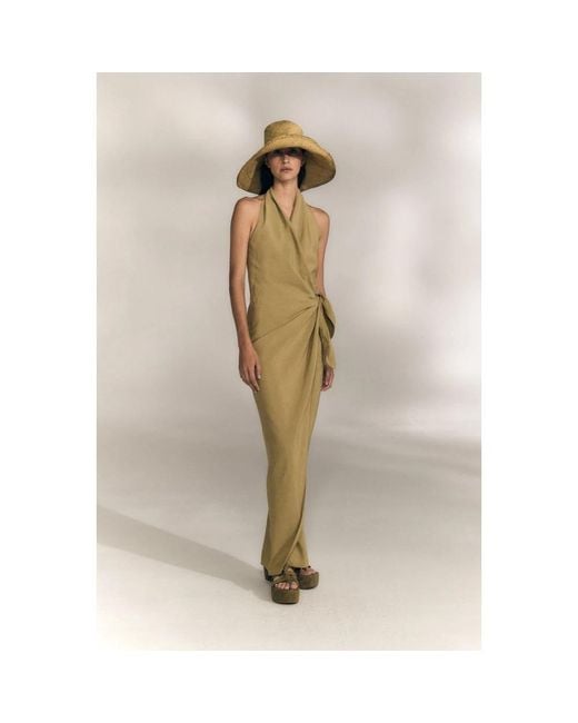 Cortana Metallic Wrap Dresses