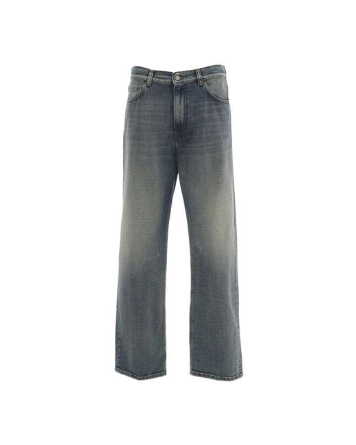 Grifoni Gray Wide Jeans for men
