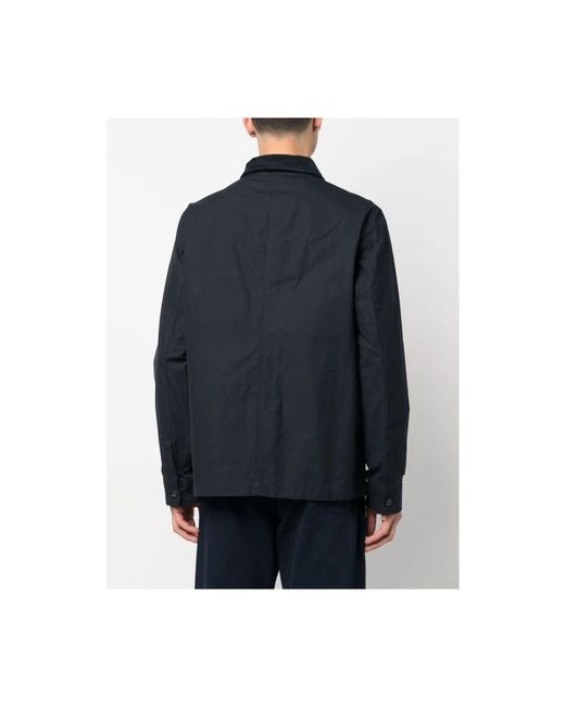 A.P.C. Mitternachtsblaue cordkragenjacke in Blue für Herren