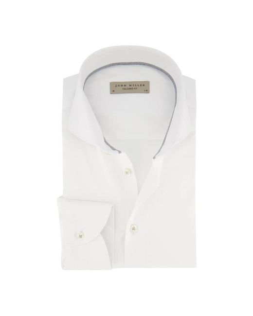John Miller White Formal Shirts for men