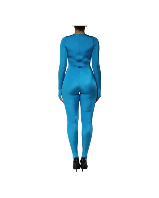 Dolce & Gabbana Blue Jumpsuits