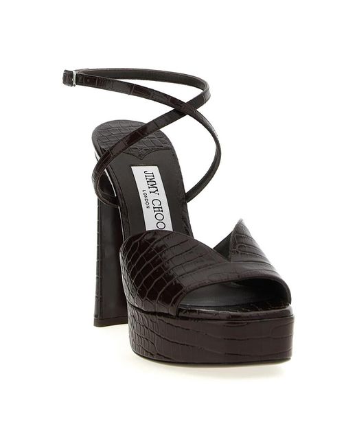 High Heel Sandals Jimmy Choo de color Black