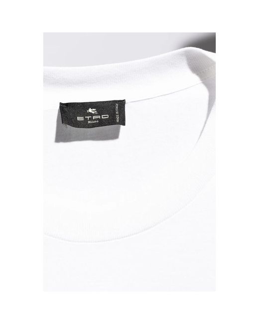 Etro Baumwoll t-shirt in White für Herren