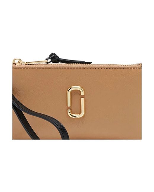 Marc Jacobs Natural Minimalistische Lederclutch Mit Raffinierten Details