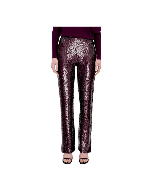 Jonathan Simkhai Slim-Fit Trousers in het Purple