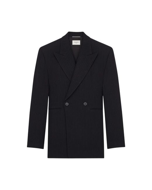 Saint Laurent Blue Blazers for men