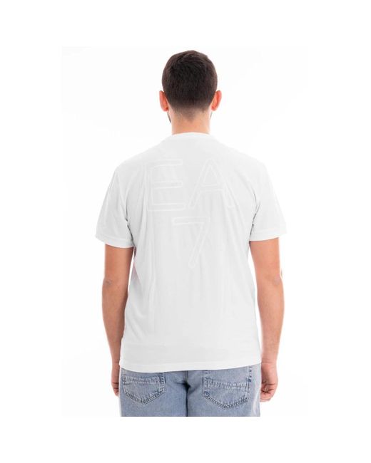 EA7 Casual t-shirt in White für Herren