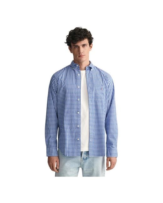 Gant Blue Casual Shirts for men