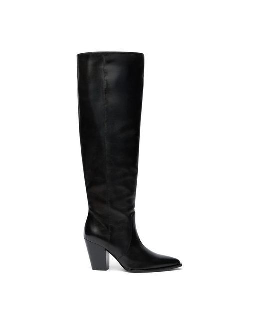 Stuart Weitzman Black Cowboy & Biker Boots