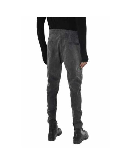 Slim-Fit Trousers di LA HAINE INSIDE US in Black da Uomo