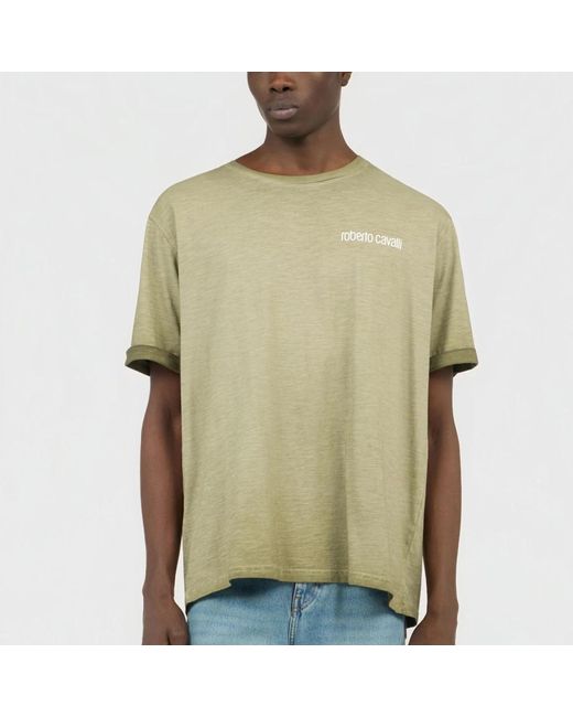 Roberto Cavalli Green T-Shirts for men