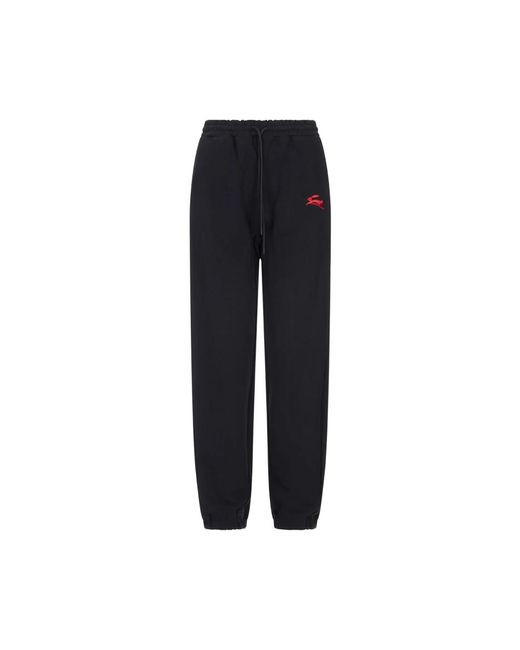 MSGM Zwarte Konijn Geborduurde Joggers in het Black