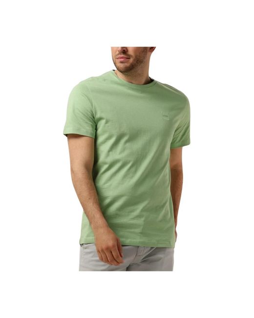 Boss Grünes baumwoll-t-shirt tales in Green für Herren