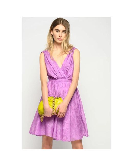 Short Dresses Pinko de color Purple