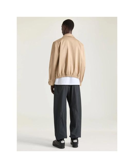 Givenchy Logo Patch Zip Jacket in Natural für Herren