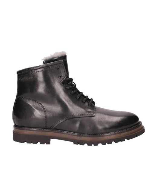 Salamander Black Lace-Up Boots for men