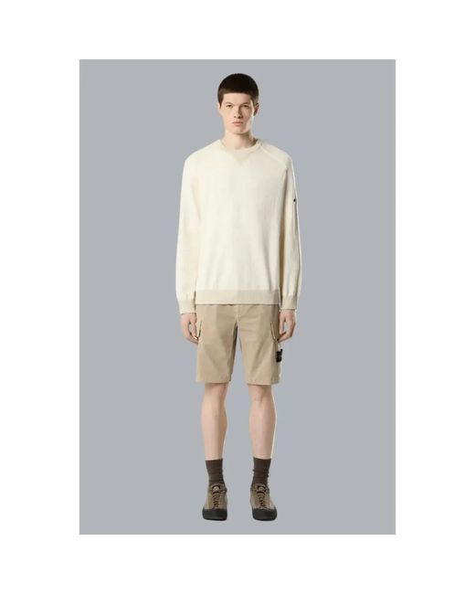 Stone Island Natural Casual Shorts for men