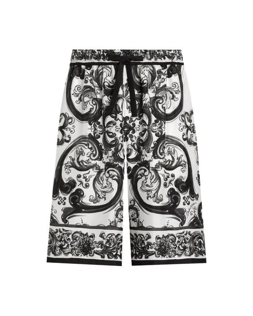 Dolce & Gabbana Black Casual Shorts for men