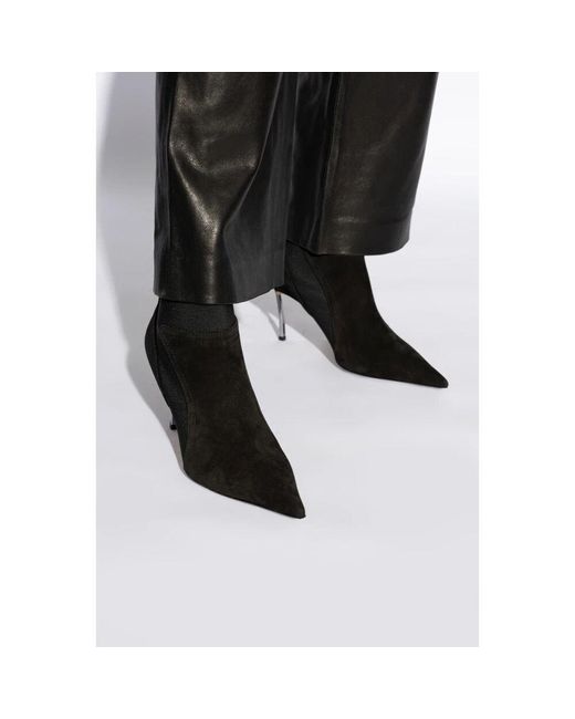 Casadei Black Wildleder stiefeletten