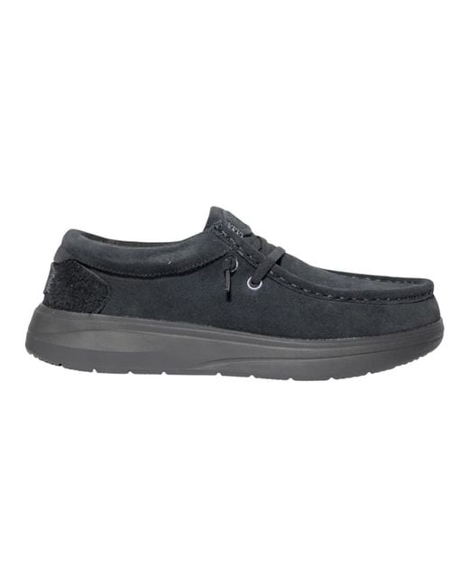 HeyDude Blue Laced Shoes for men