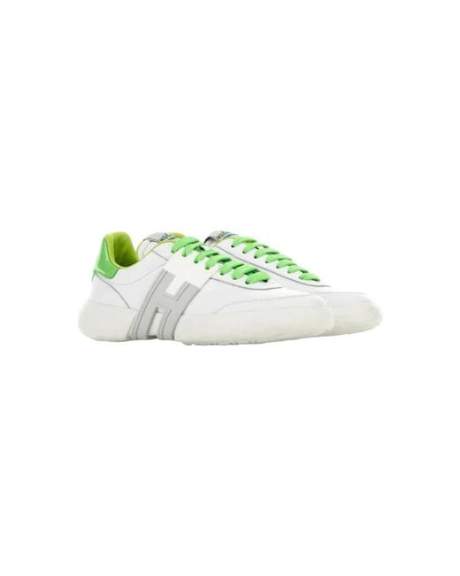 Hogan Umweltfreundliche weiße/grüne sneakers ss23 in White für Herren
