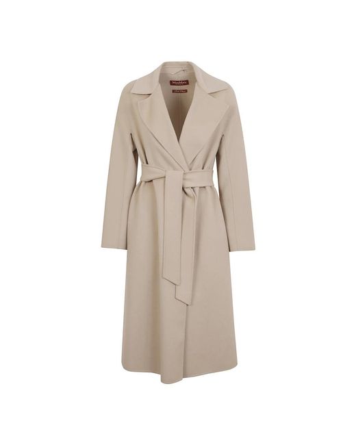 Max Mara Cles Coat in het Natural