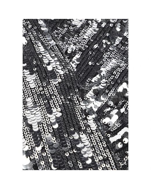 SELECTED Kleedjes ,Grijs ,Polyester Sequin Night Out Mini Jurk in het Black