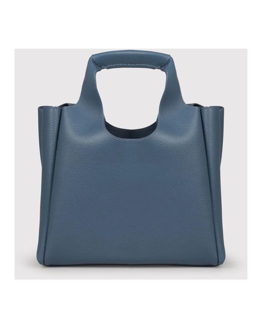 Hogan Blue Gehämmerter Leder-Einkaufstasche