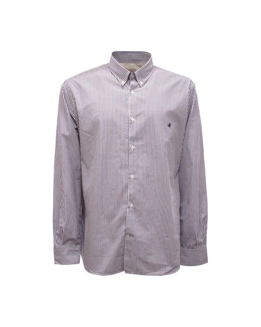 Brooksfield Purple Casual Shirts for men
