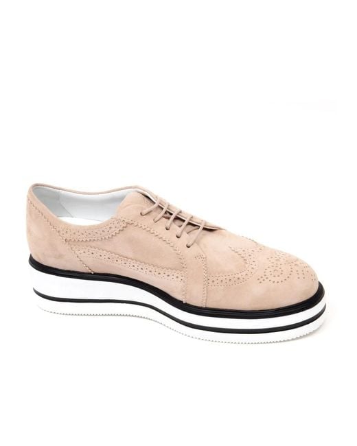 Hogan Pink Laced Shoes