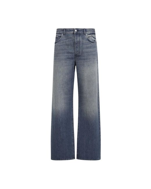 Dries Van Noten Blue Wide Jeans for men
