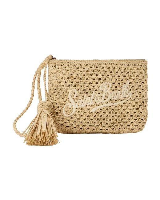 Mc2 Saint Barth Natural Raffia Pouch