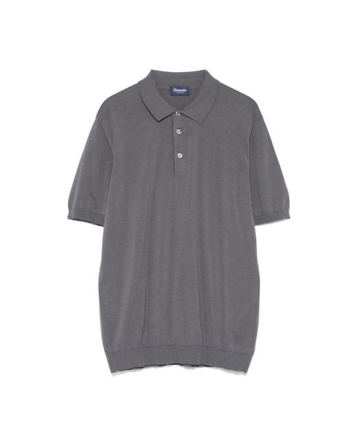 Drumohr Gray Polo Shirts for men
