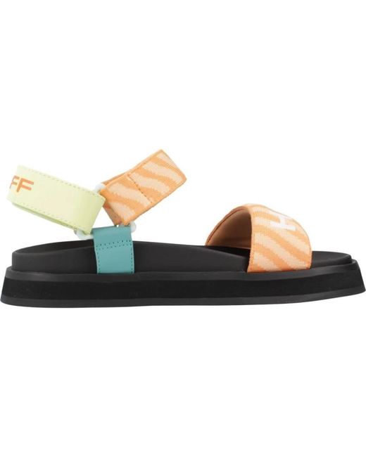 HOFF Schoenen ,Oranje ,Velcro Platte Sandalen in het Orange