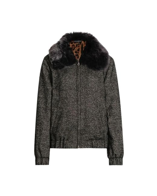 Dolce & Gabbana Black Bomber Jackets