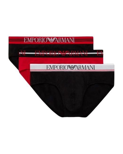 Emporio Armani Unterwäsche in rot mit druck in Red für Herren