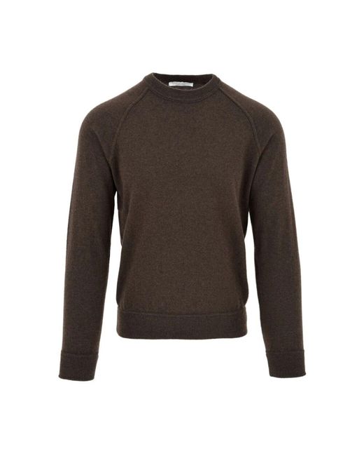 FILIPPO DE LAURENTIIS Brown Round-Neck Knitwear for men