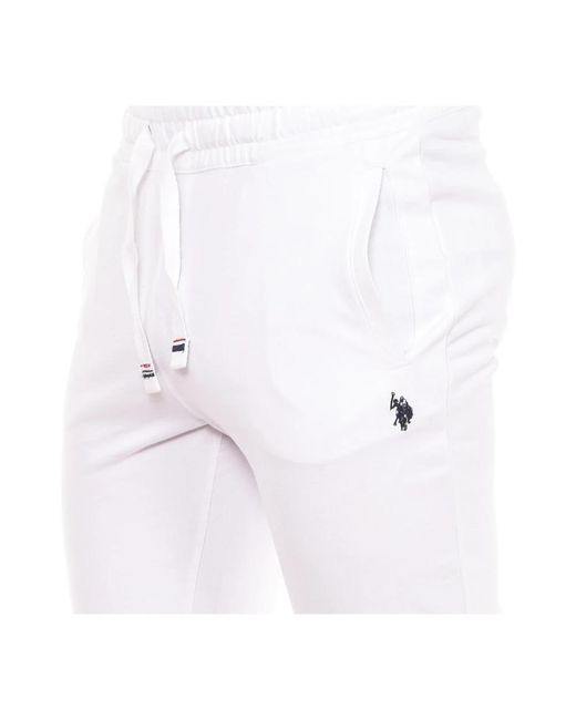U.S. POLO ASSN. Broeken ,Wit ,Katoen Jogger Sportbroek in het White voor heren