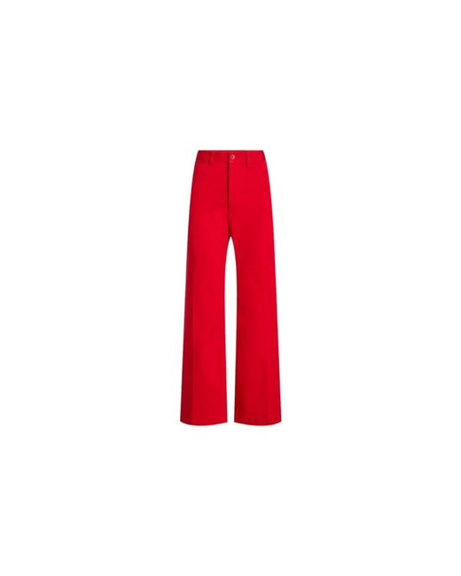 Polo Ralph Lauren Red Wide Trousers