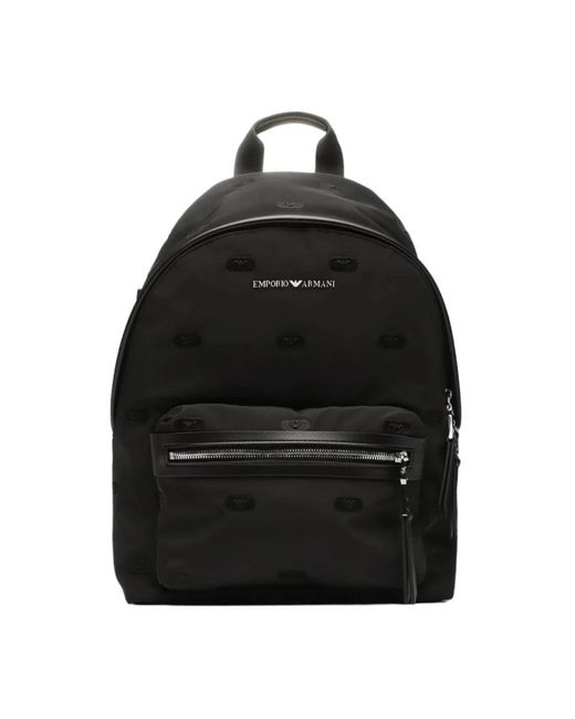 Emporio Armani Black Backpacks for men