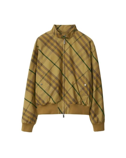 Burberry Green Bomber Jackets for men