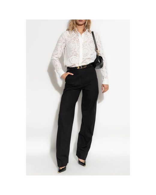 Versace Black Straight Trousers