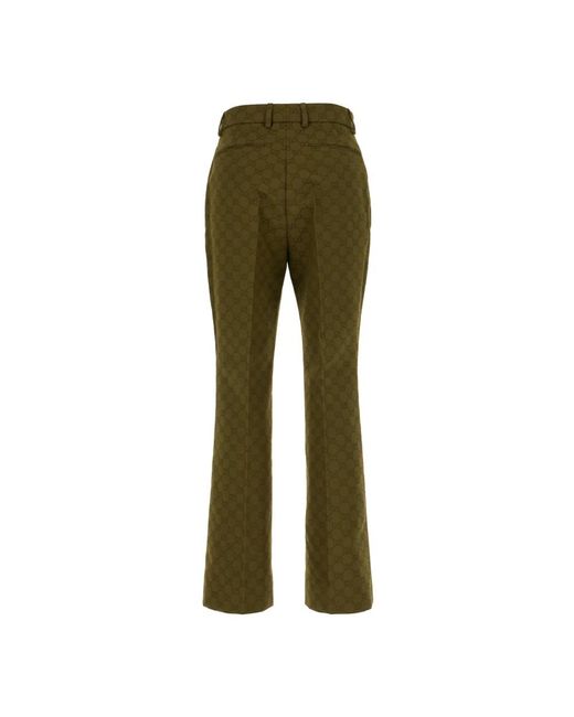 Gucci Straight Trousers in het Green