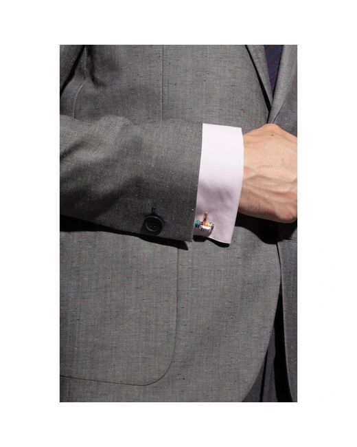 Paul Smith Manschettenknöpfe mit Logo. in Blue für Herren